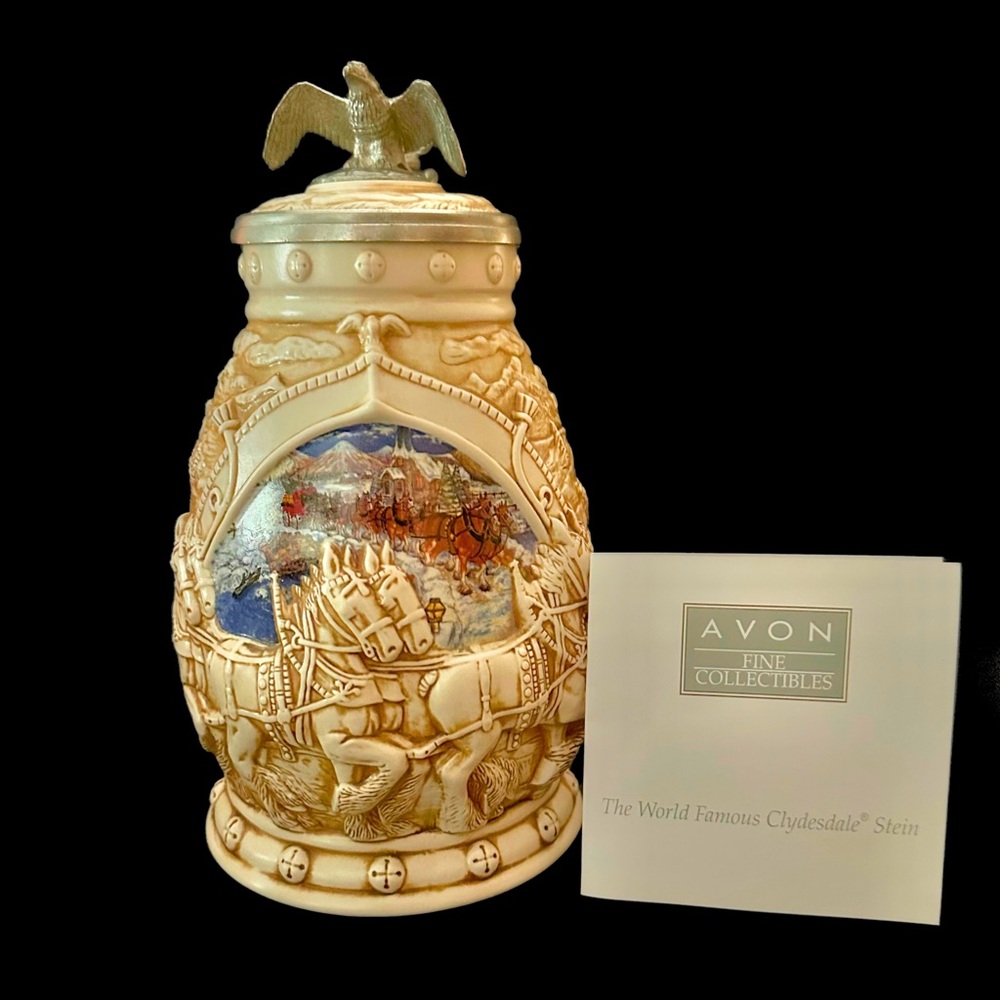 Ceramic Anheuser-Busch Clydesdale Stein Limited Addition Collectible Avon